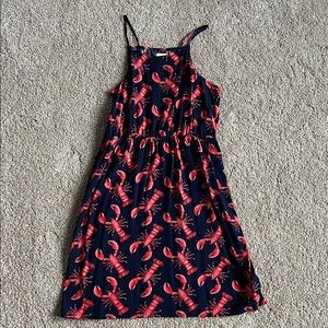 Old Navy Kids Dress with Red Lobster Print